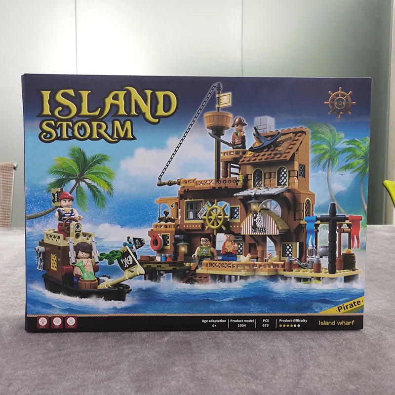 Bibilock 675- teiliges Pirateninsel Bausteine Set