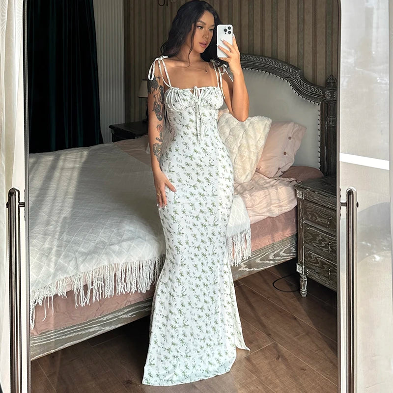 Hugcitar Blumendruck Kleid lang 2022