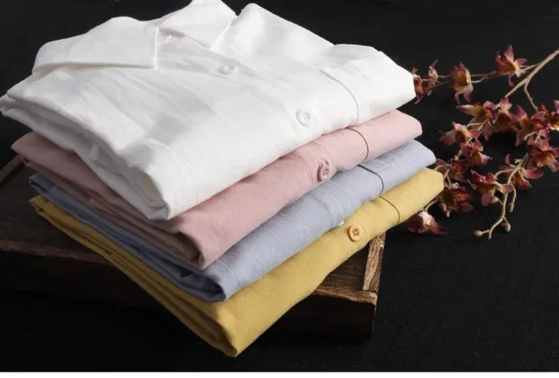 Damen Hemd Frühling Sommer koreanische Mode MIDI SHIRT LANG