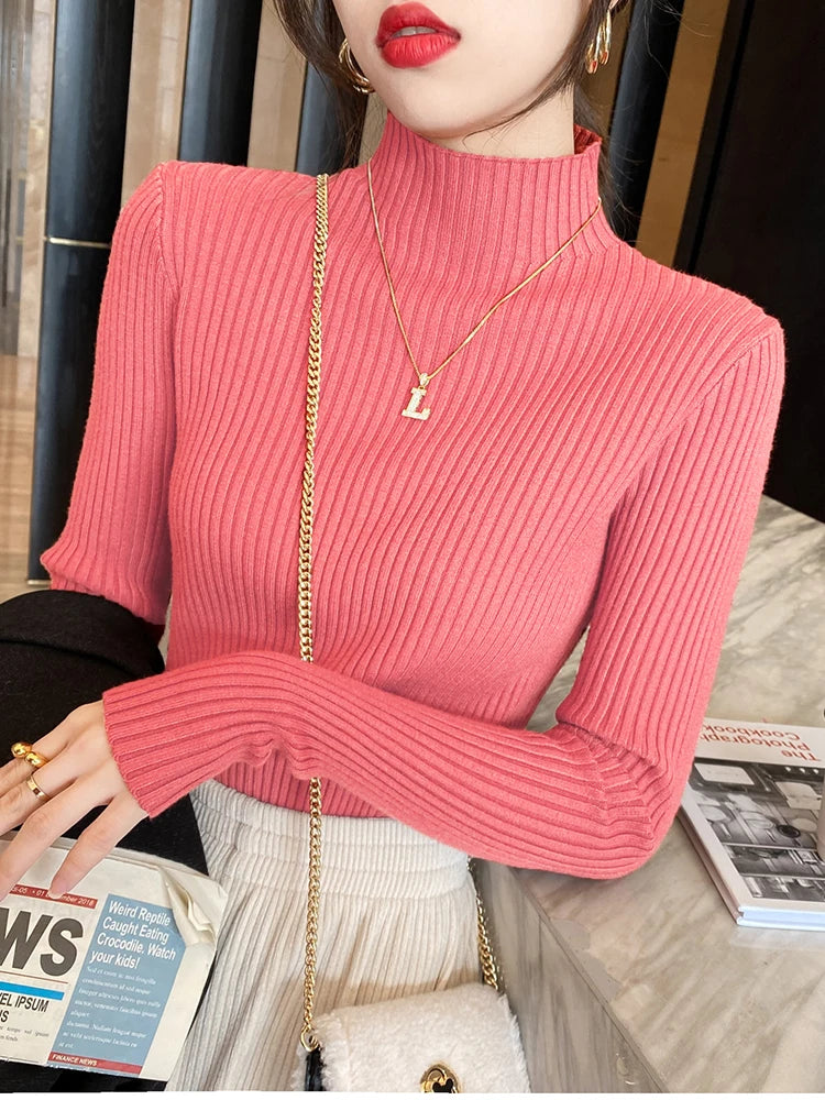 Elegant Solid Longsleeve Pullover