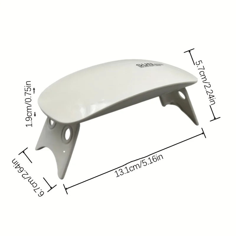 Mini Nagellack Kleber Trocknen Lampe USB Schnittstelle Klapp Maus