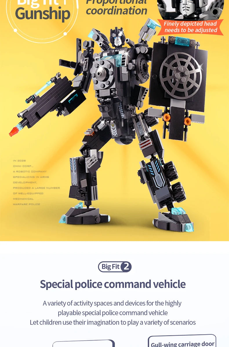 ToylinX 1000-teiliges Bausteine Swat - Set
