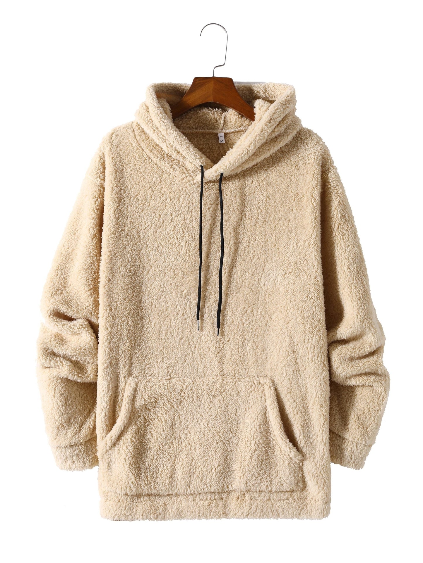 flauschige Hoodies für Herren, lässiger Snuddie-Pullover mit Kapuze und Kängurutasche