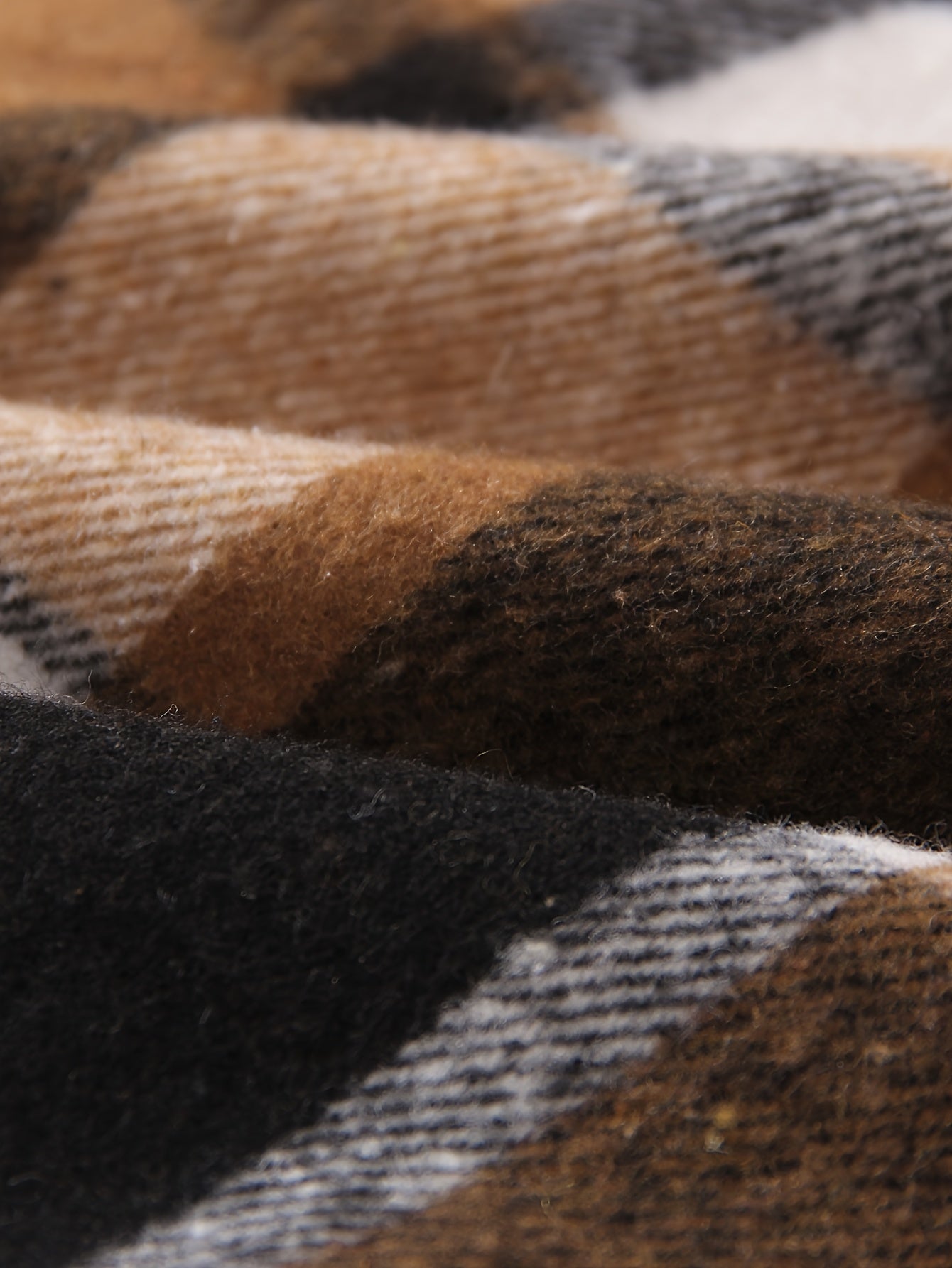 Langarmkleid aus Fleece mit Karomuster für Mädchen im mit Gürtel