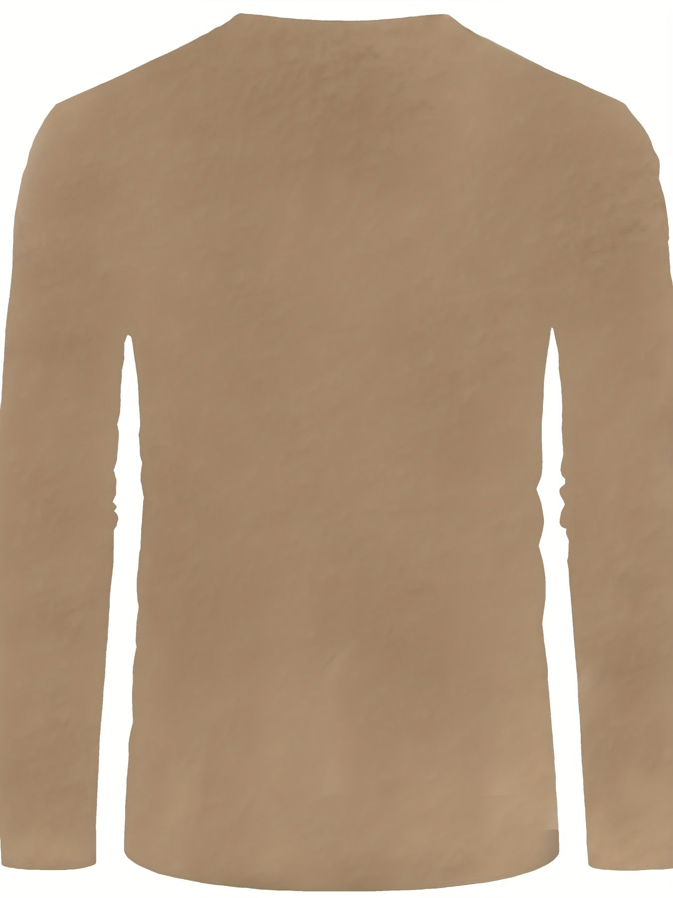 Schickes Henley-Shirt mit langen Ärmeln für Herren, Rundhalsausschnitt und Kordelzug