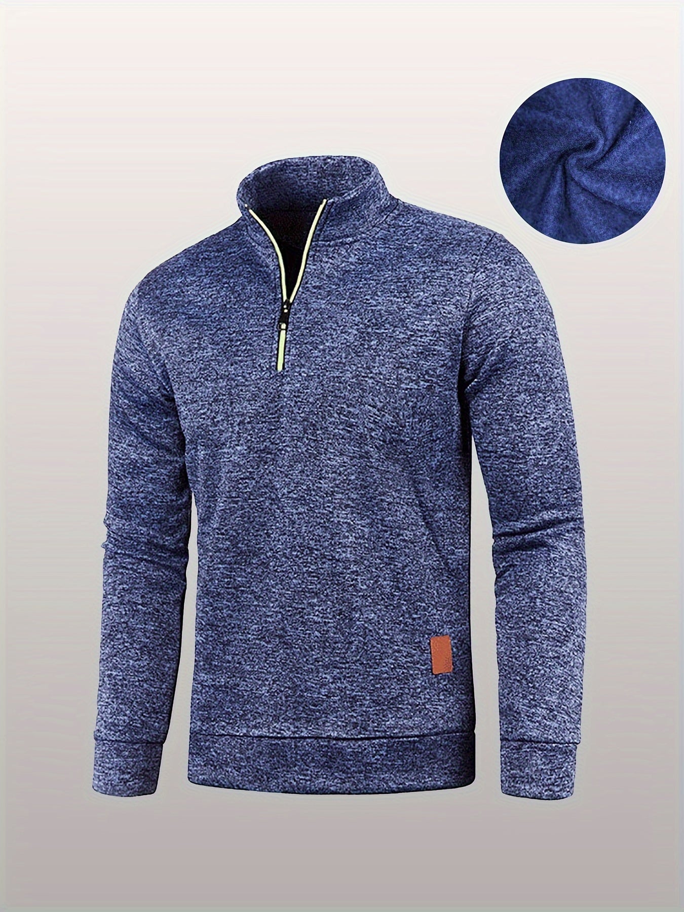 3er-Pack Pullover-Sweatshirts Set für Herren – mit Kragen und Reißverschluss