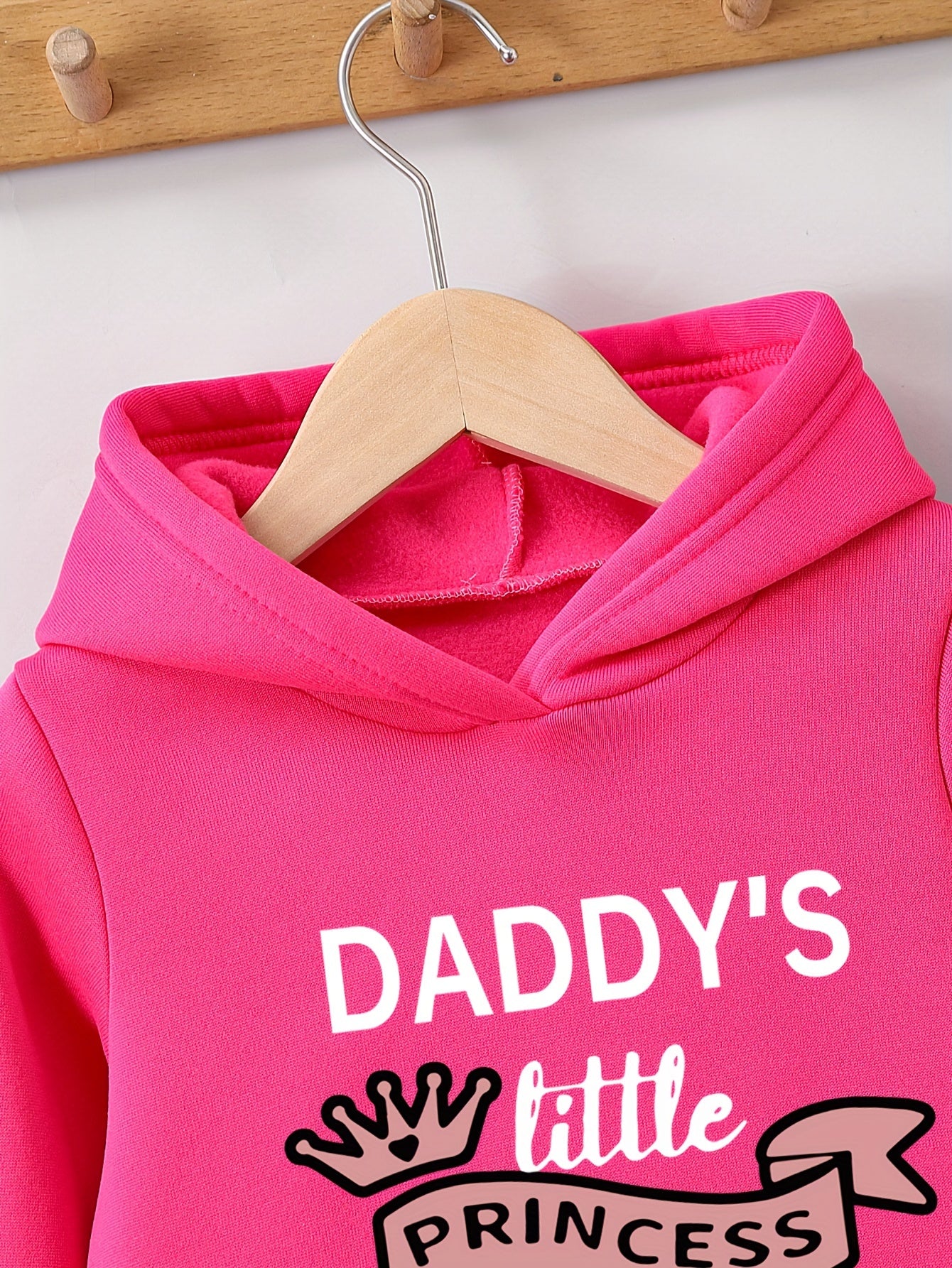 2-teiliges Set für Mädchen „Daddy's Little Princess“, Kapuzenpullover + Jogginghose
