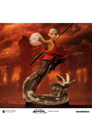 Avatar Der Herr der Elemente PVC Statue Aang & Momo 30 cm
