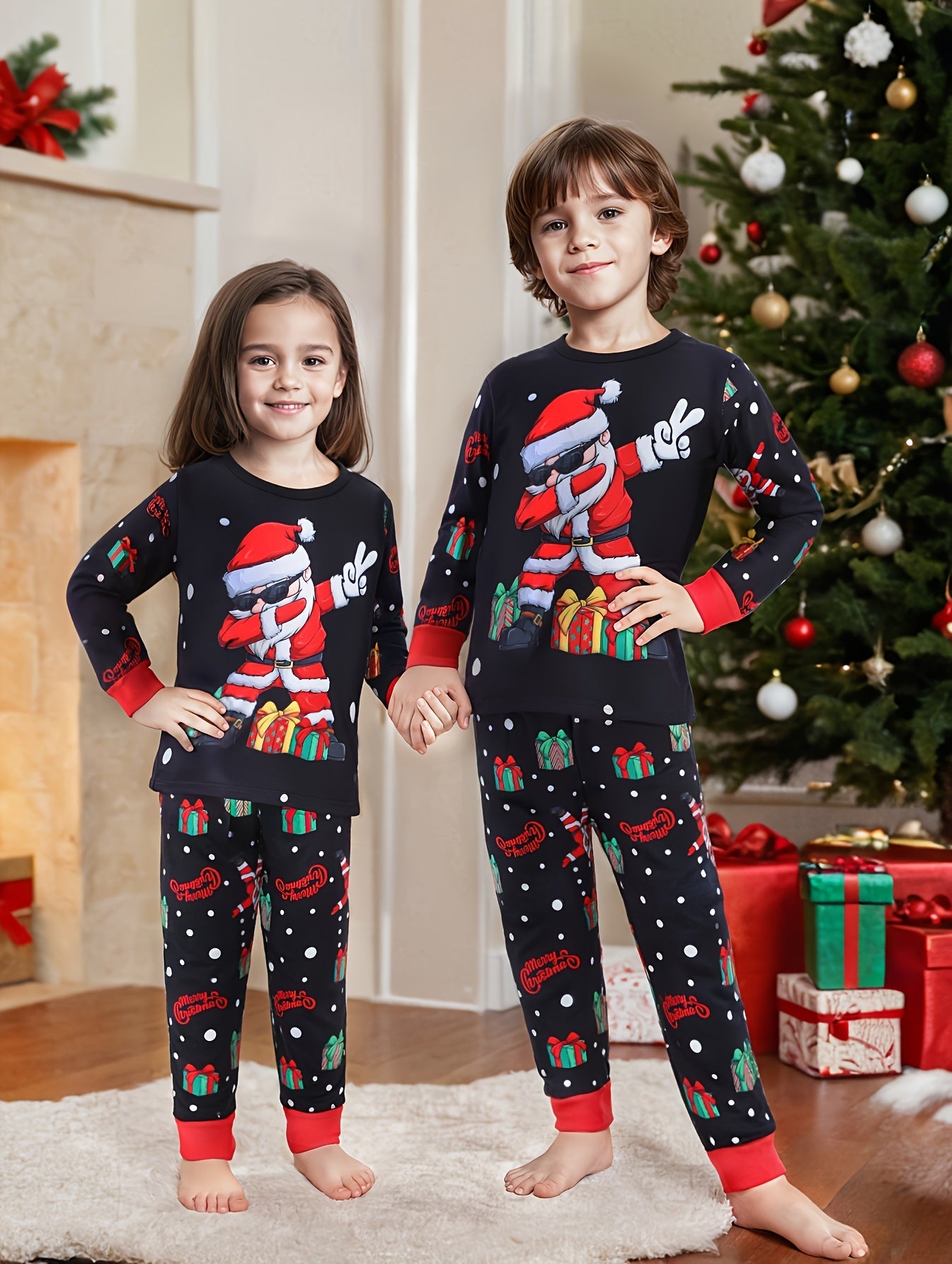 Weihnachts- Schlafanzug Pyjama für Familien