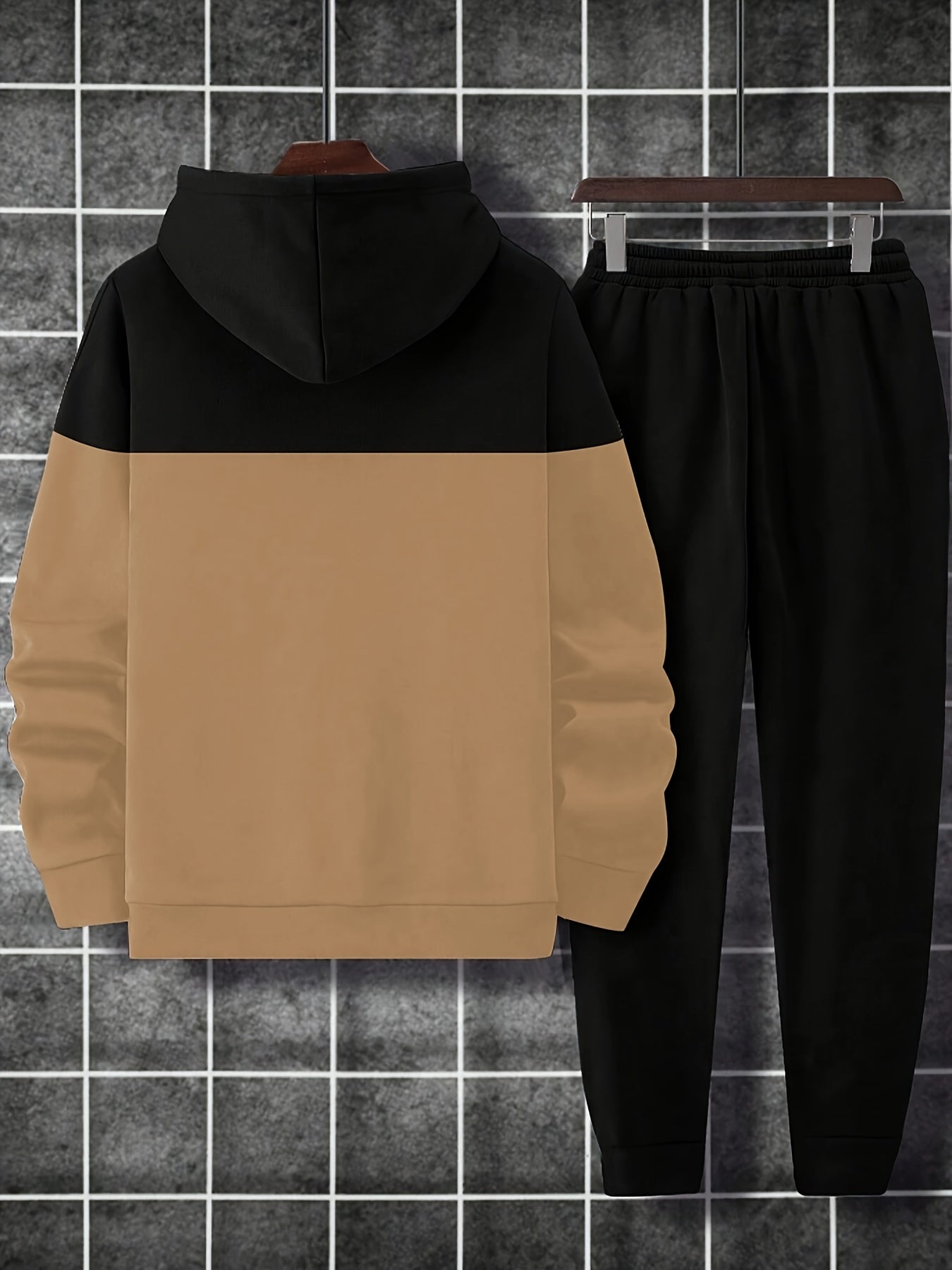 Balance Lässiges Kapuzenpullover- und Jogginghosen-Set für Herren