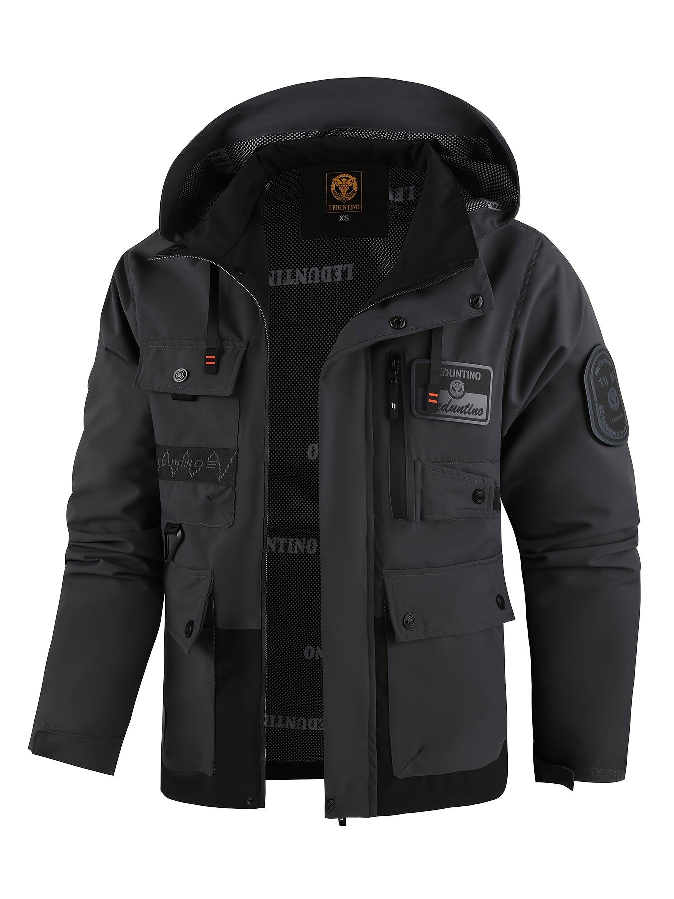 Neue Jacke für Herren Frühling/Herbst mit Kapuze, winddichte, warme Sturmjacke