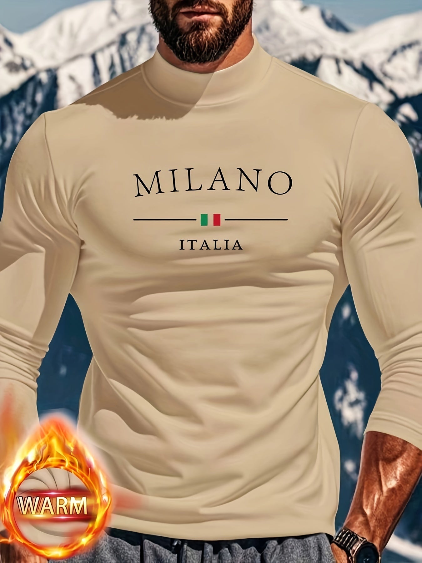 LHeurystic Langarm-Thermo-Shirt für Herren – Milano Italy