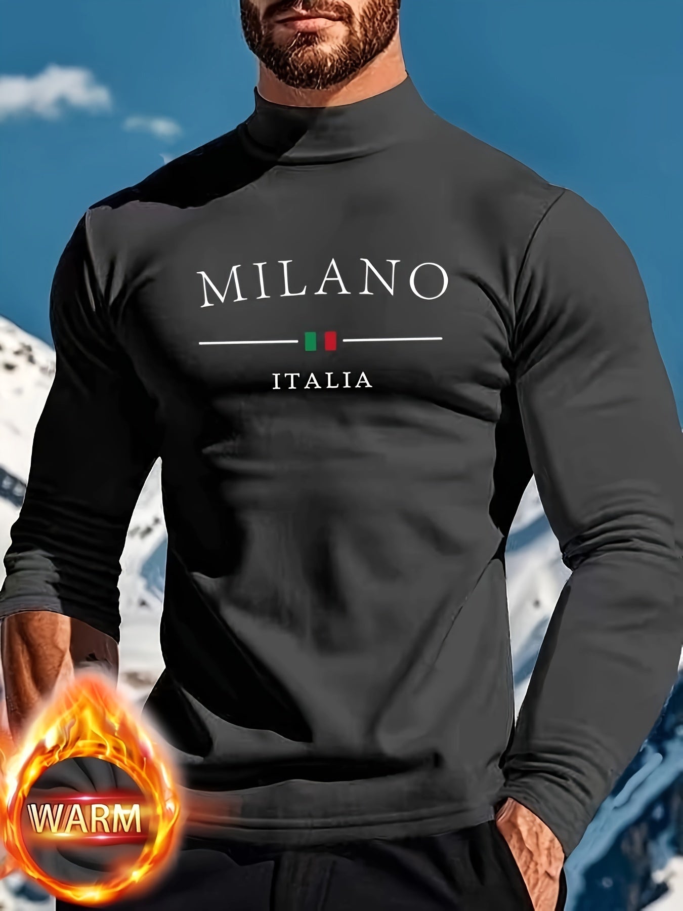 LHeurystic Langarm-Thermo-Shirt für Herren – Milano Italy