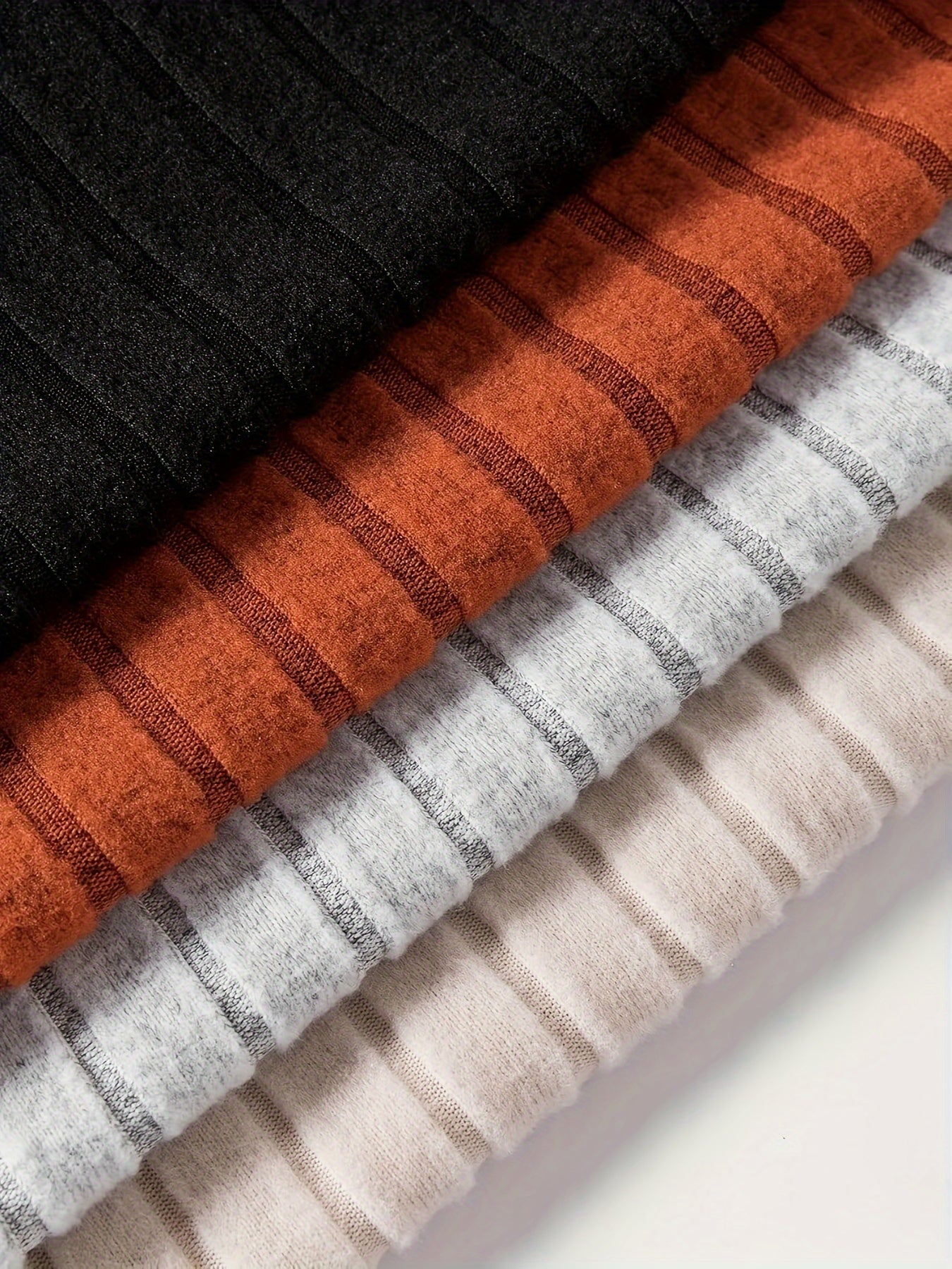 4-teiliges Langarm-Shirt mit Rollkragen Set