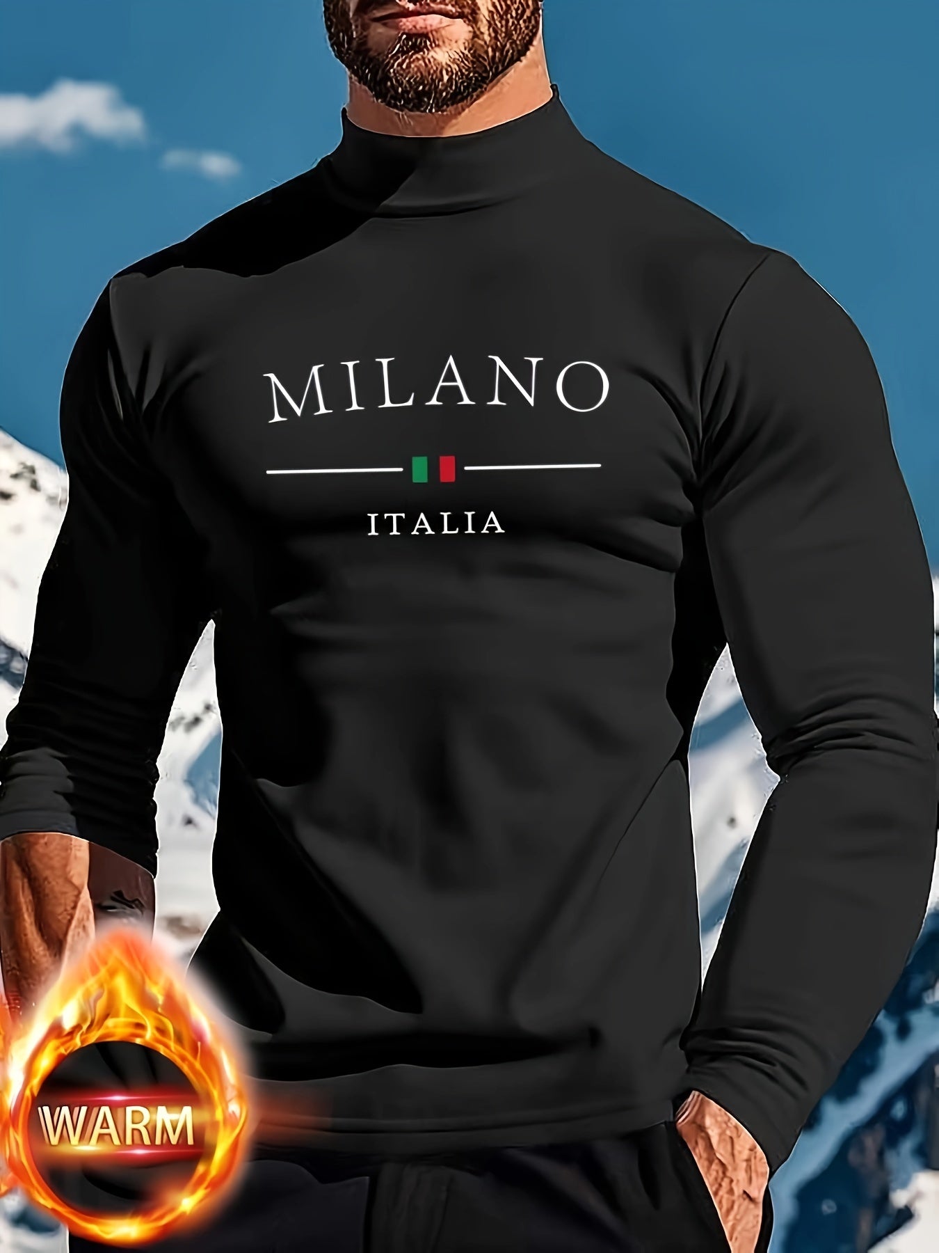 LHeurystic Langarm-Thermo-Shirt für Herren – Milano Italy