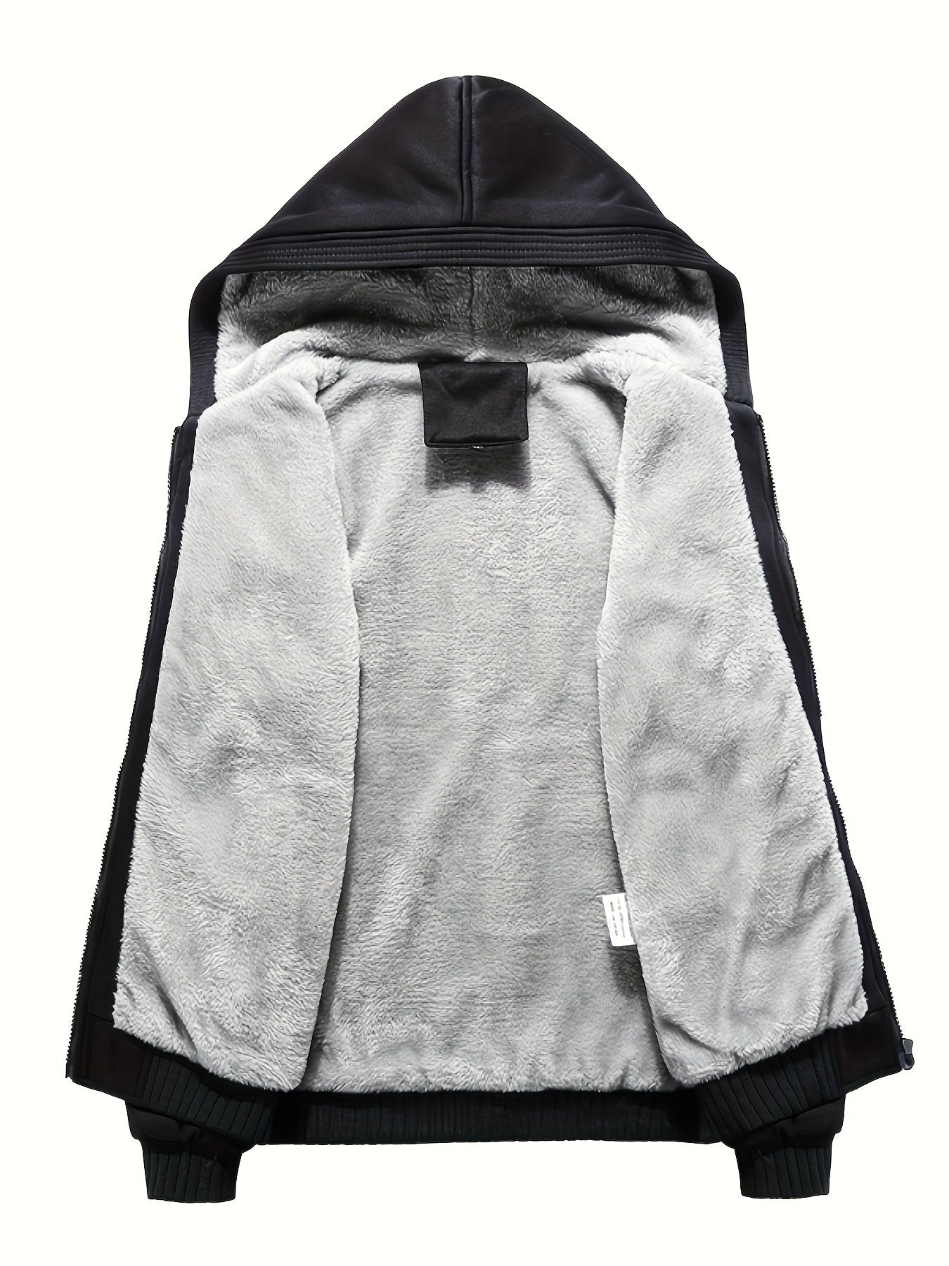 Warme, lässige Sweatshirtjacke für den Winter, Fleecejacke mit Reißverschluss