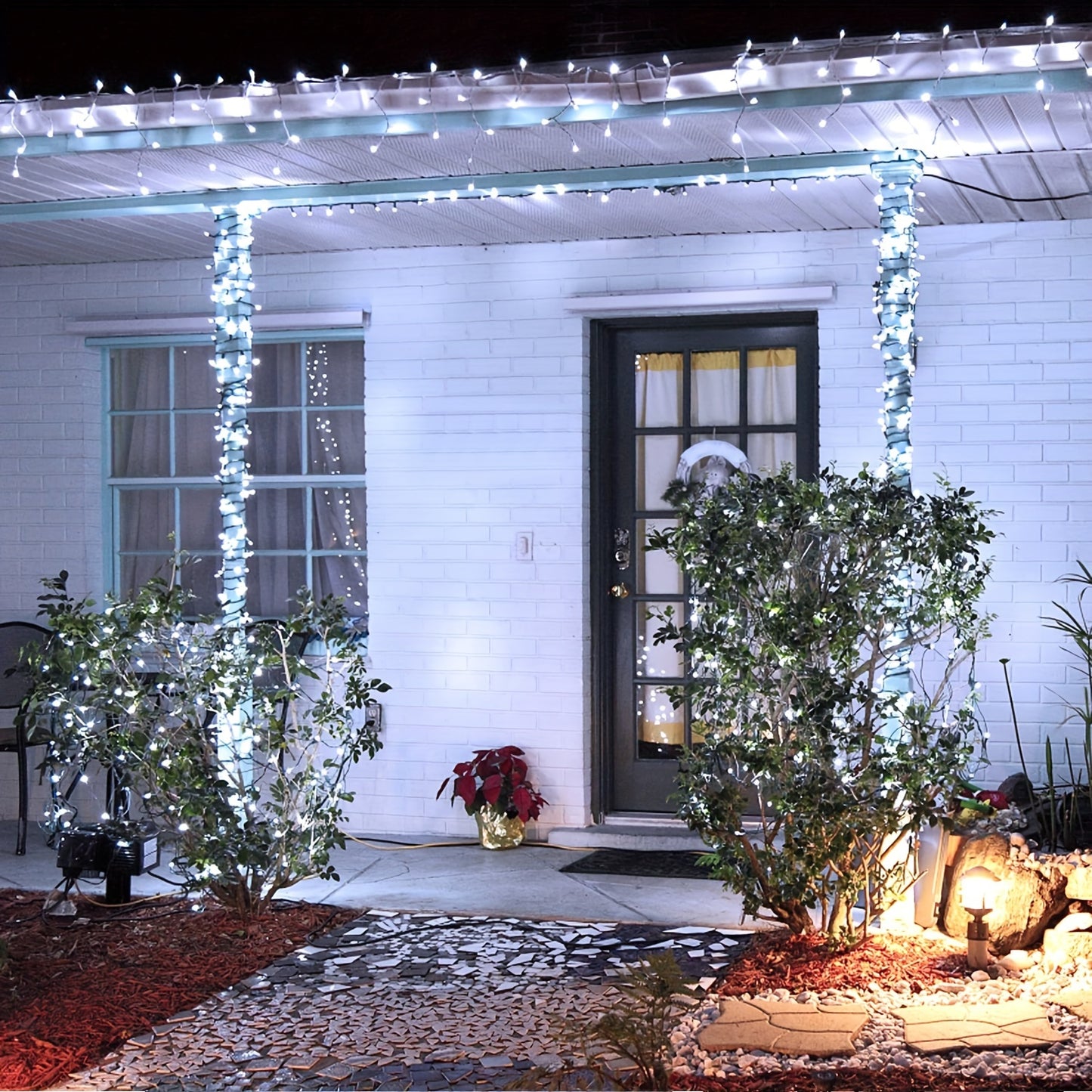 Bezaubernde LED-Lichterkette im Feenstil für Weihnachten – 300/200/100 LEDs, 8 Modi