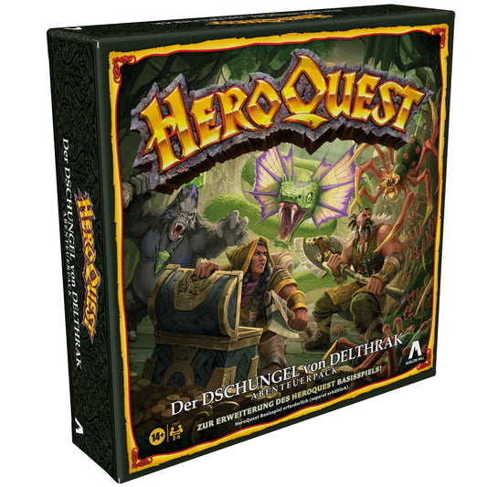 Hasbro HeroQuest Brettspiel-Erweiterung Der Dschungel von Delthrak Abenteuerpack